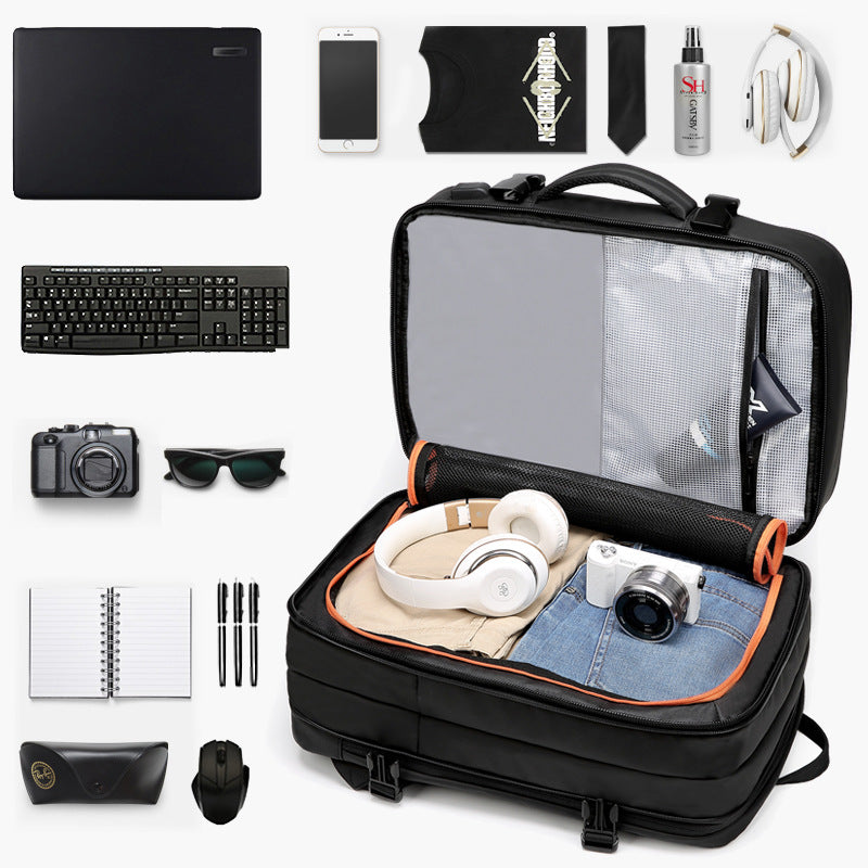 Men's Multifunction Computer Oxford Cloth Waterproof Rucksack Gift Universal Backpack
