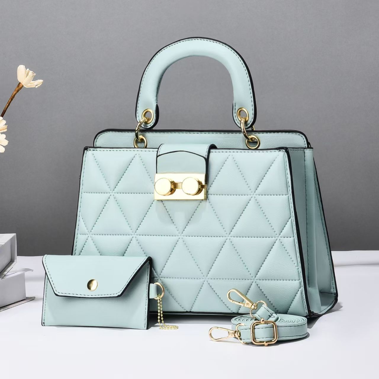 Attractive Women's Simple Fashion Mother Rhombic Women's Handbag