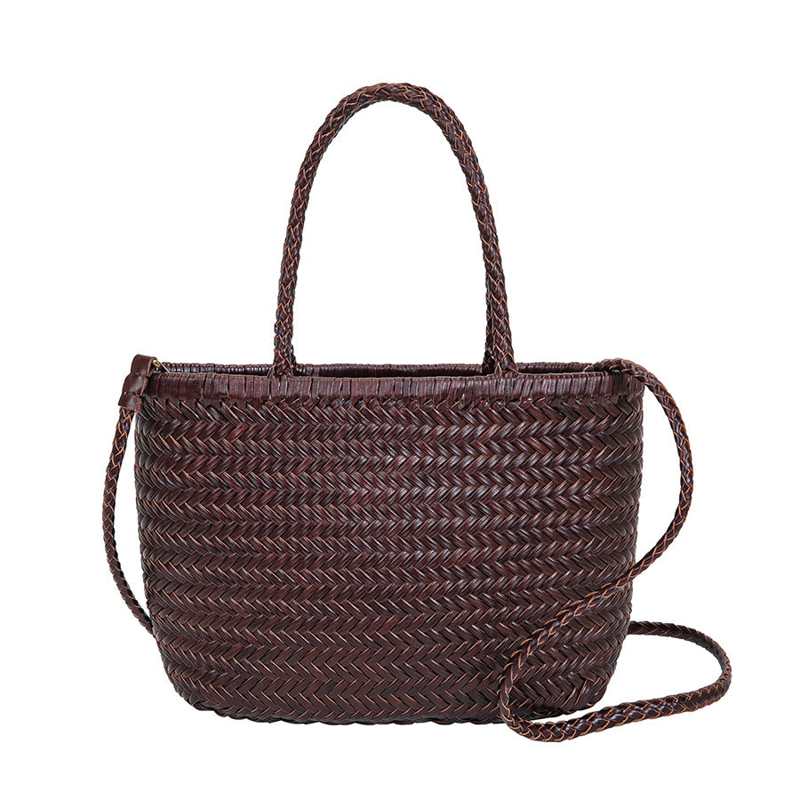 Women's Woven Genuine Leather Retro Style Bags