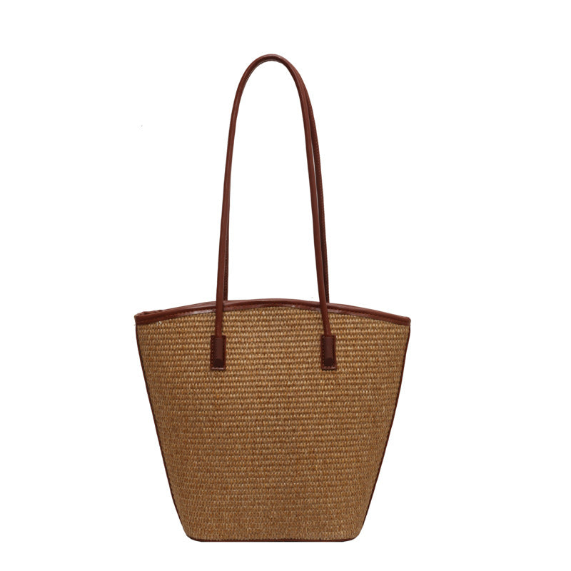 Seaside Vacation Woven Large Capacity Combination Women's Shoulder Bag