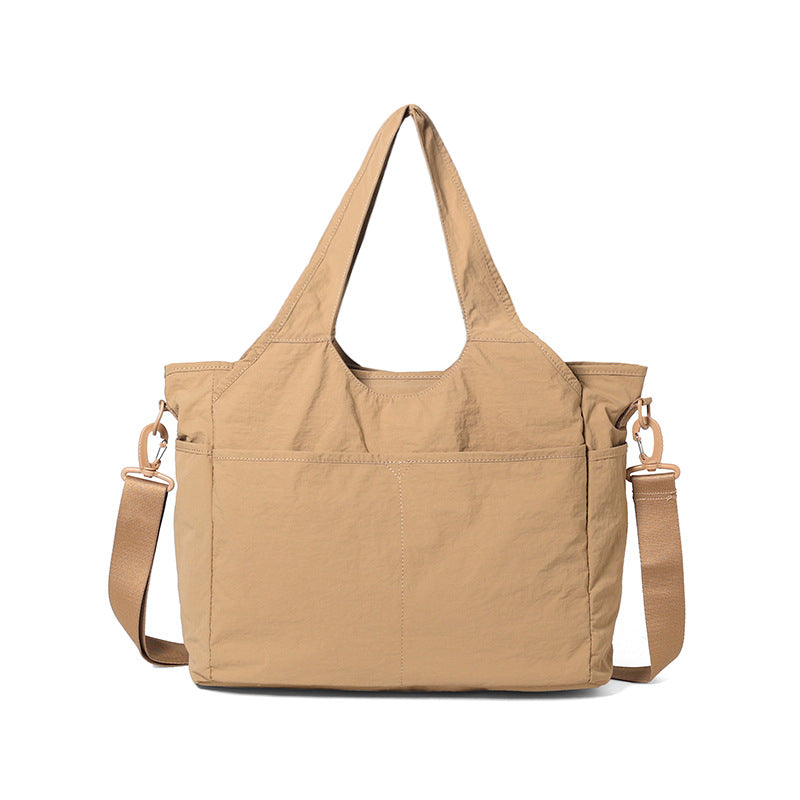 Women's Underarm Large Capacity Totes Nylon Cloth Pleated Bags