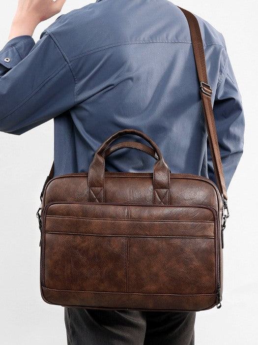 Men's Retro Large Capacity Business Computer Classic Men's Handbags