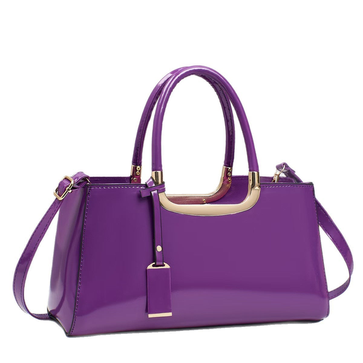 Women's Mirror High-grade Bright Leather Large Capacity Women's Handbag