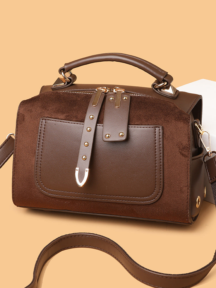 Women's Fashion High-grade Portable Boston Pillow Women's Handbag
