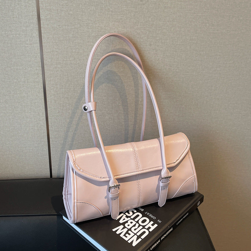 Oil Wax Leather Vintage Female Senior Niche Texture Commuter Large Bags