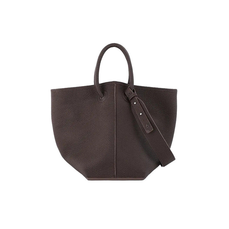 Women's Large Capacity Niche Basket Advanced Texture Bags