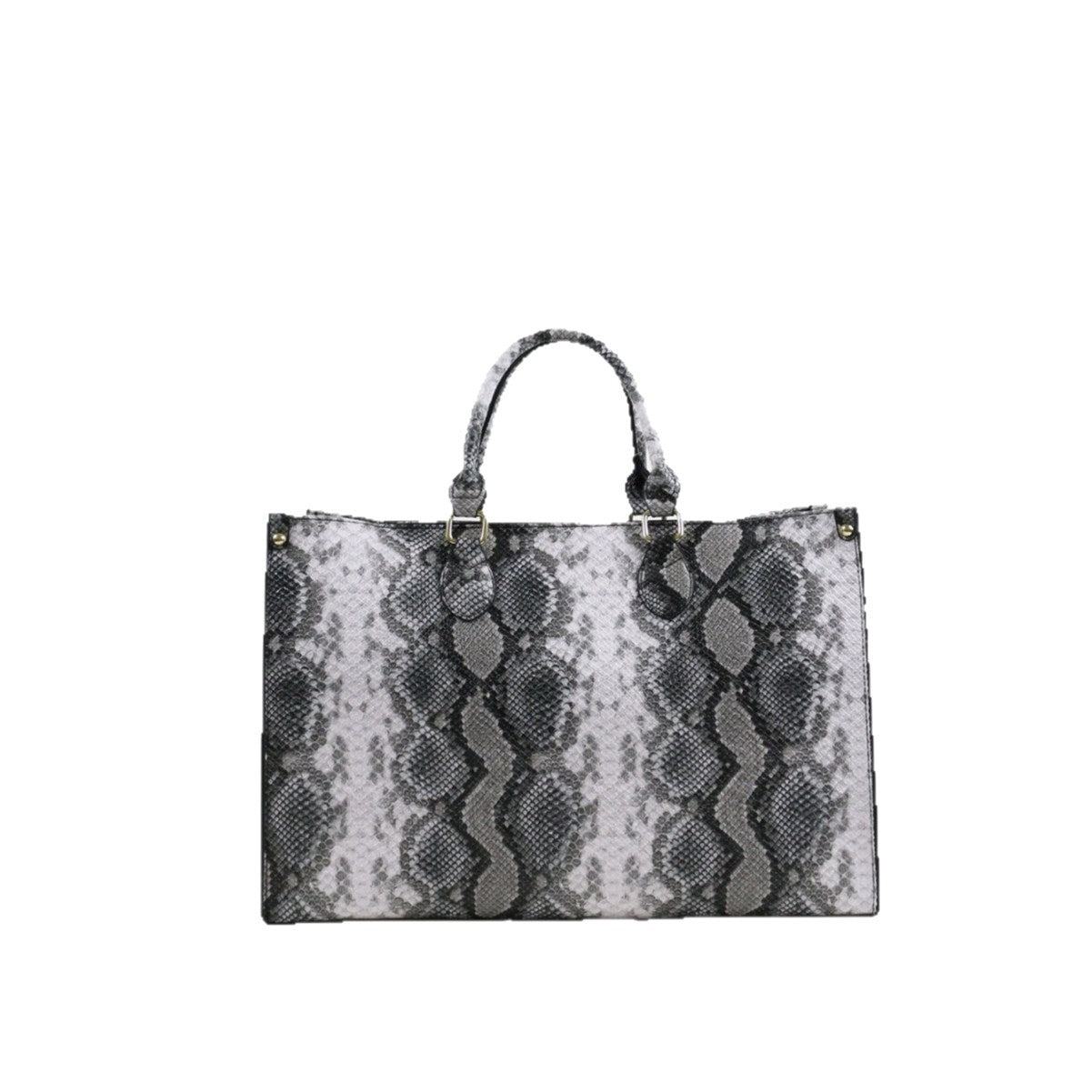 Women's Capacity Snake Pattern Commute Portable Outing Shopping Tote Bag