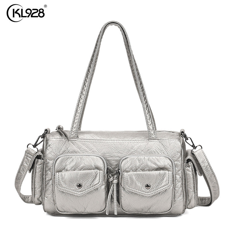 Casual Women's Niche Vintage Large Capacity Women's Shoulder Bag