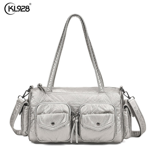 Casual Women's Niche Vintage Large Capacity Women's Shoulder Bag