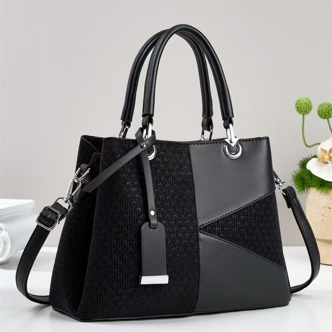 Women's Female Denim Boston Retro Hand Holding Women's Handbag