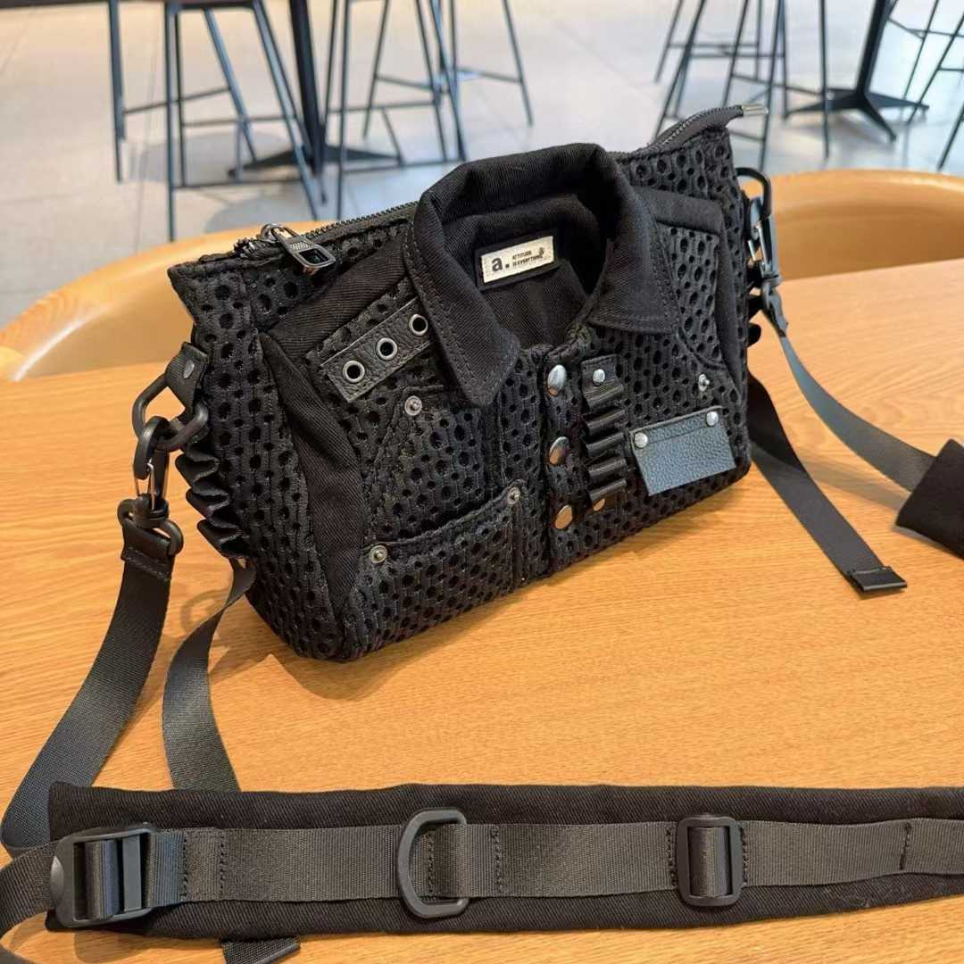 Women's Trendy Mesh Clothes Personality Wide Strap Women's Messenger Bag