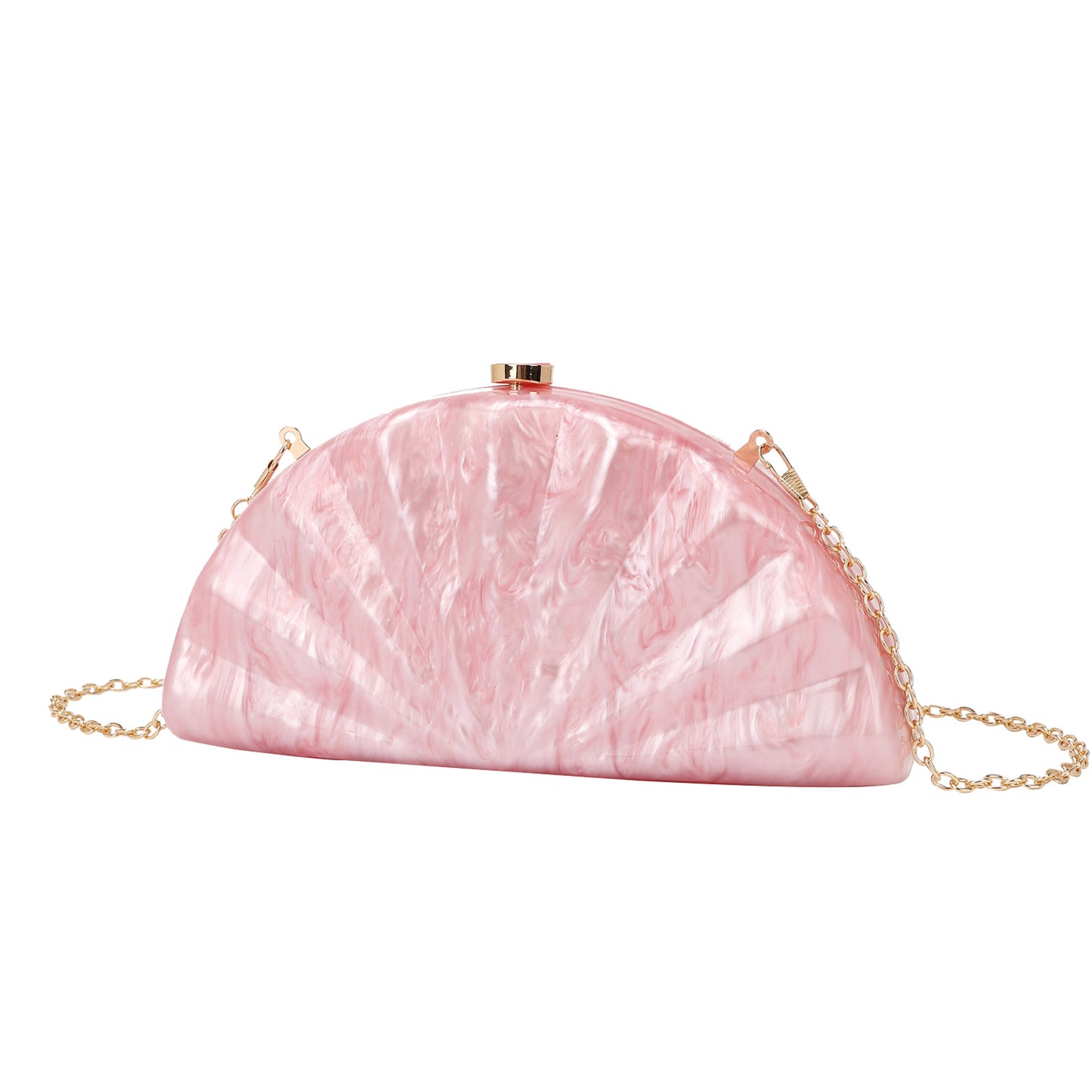 Women's Semicircle Fan-shaped Acrylic Fashion Wedding Dinner Bag