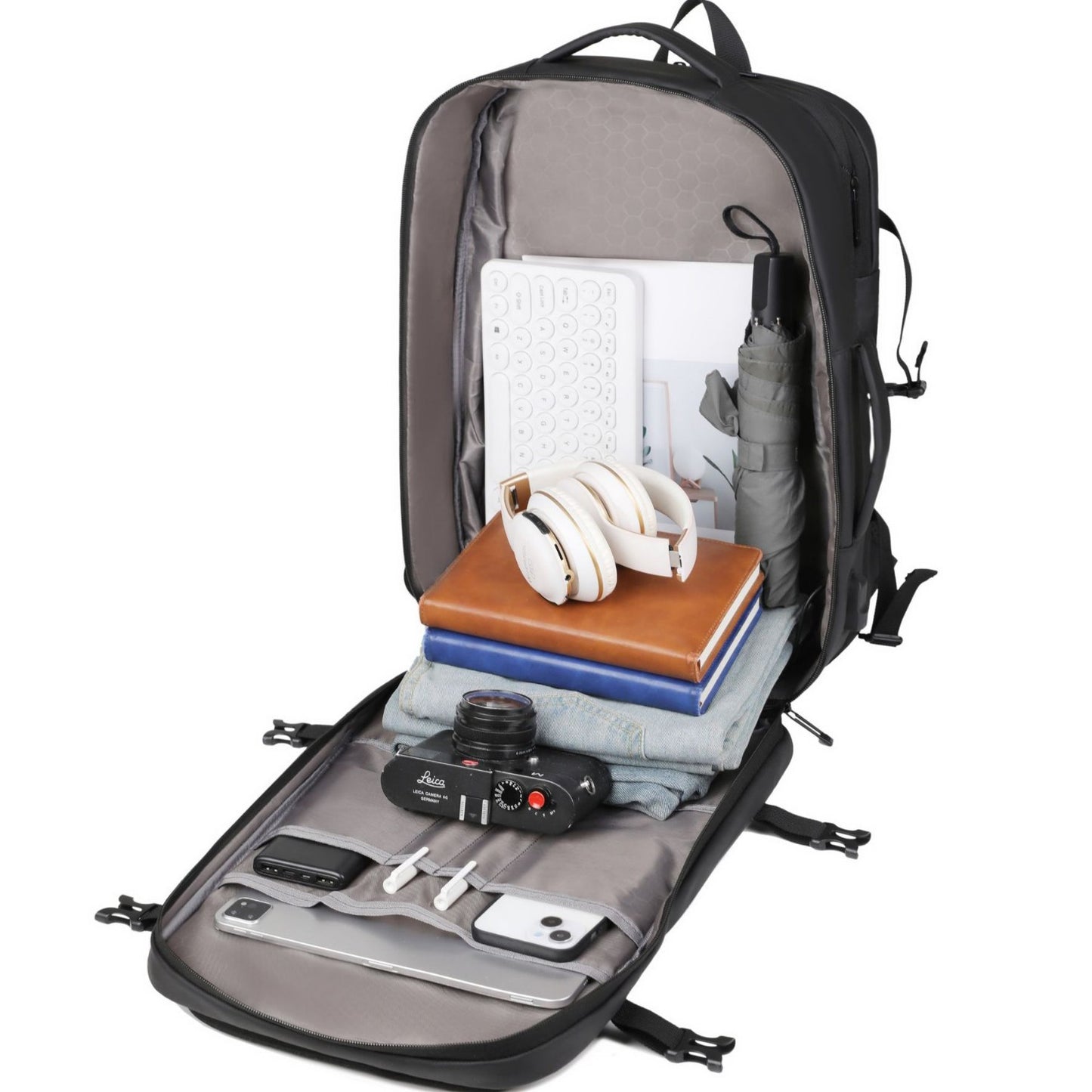 Men's High-grade Waterproof Computer Large Capacity Scalable Business Backpack