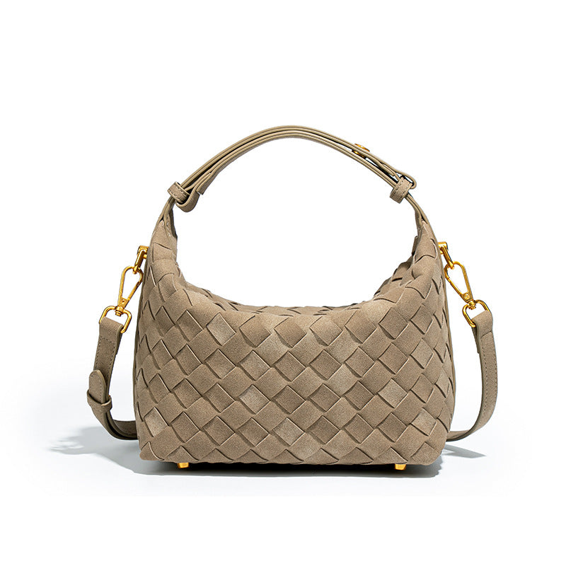 Woven Simple Hand Lunch Box Design Women's Handbag