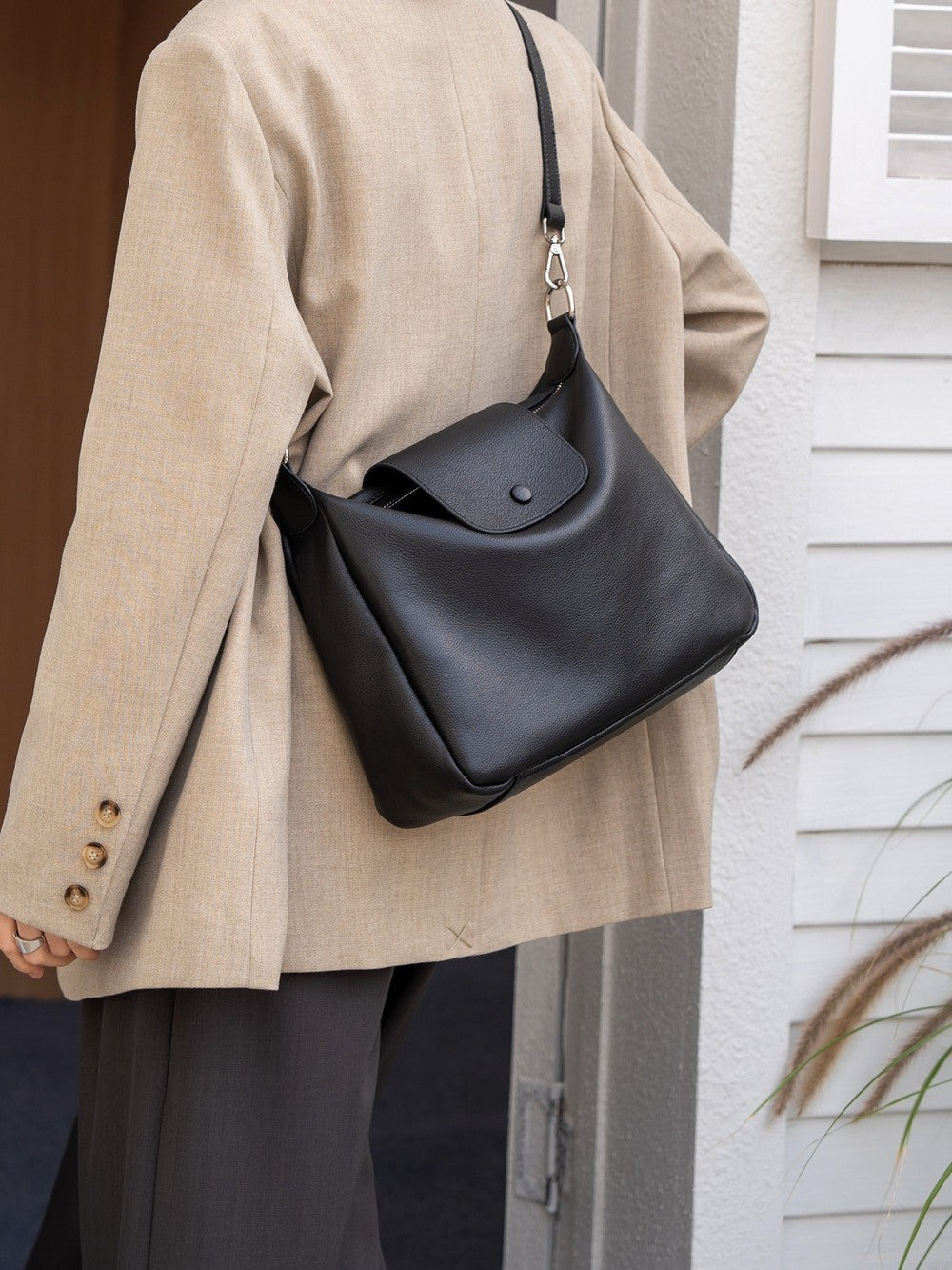 Women's Layer Cowhide Natural Fall Leather Stylish Elegant Simple Female Tote Bag