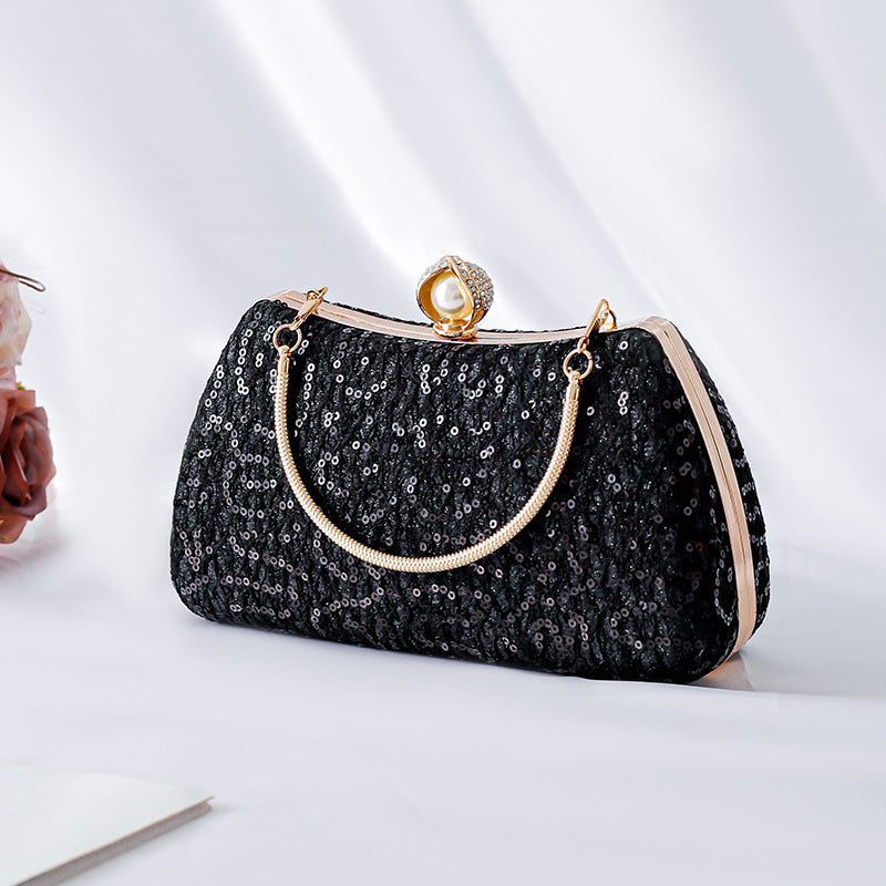 Cheongsam Lace Sequin Fashion Banquet Clutch Evening Bags