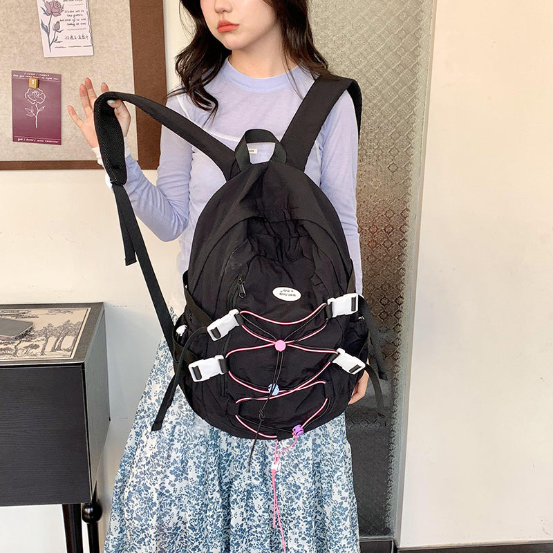 Female Junior High Korean Style Good-looking Large College Student Schoolbag