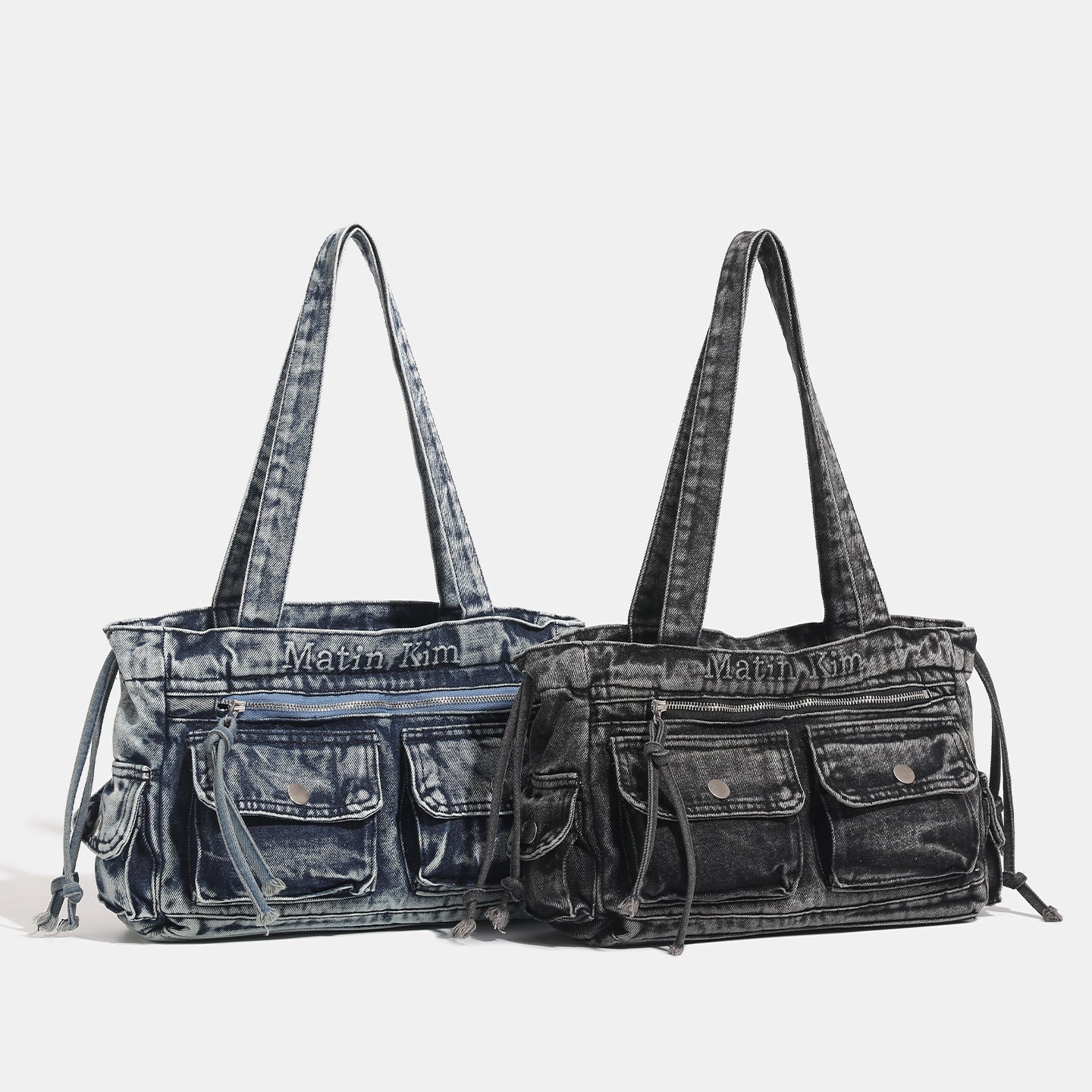 Denim Korean Style Large Capacity Totes Commute Women's Shoulder Bag