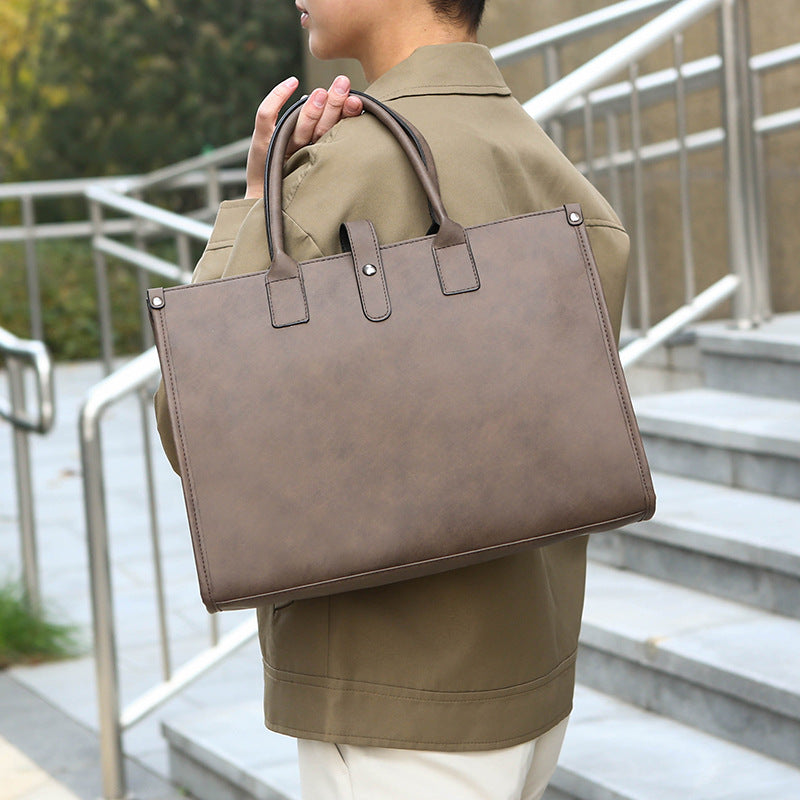 Men's Retro Business Korean Document Fashion Commuter Men's Tote