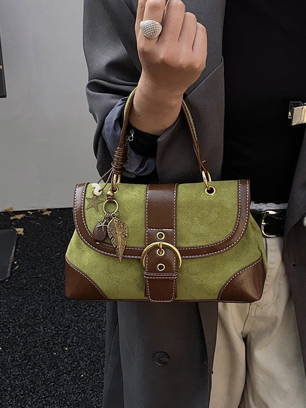 Women's Suede Portable Saddle Fashion Advanced Texture Bags