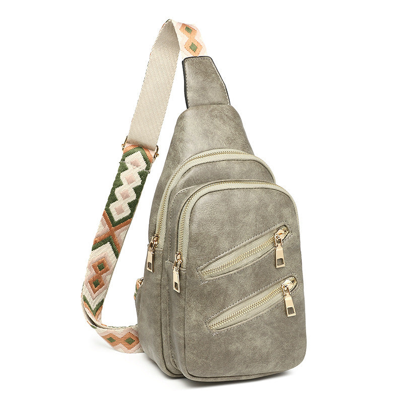 Women's Retro Simple Large Capacity Fashion Full Women's Chest Bag, Fanny Pack