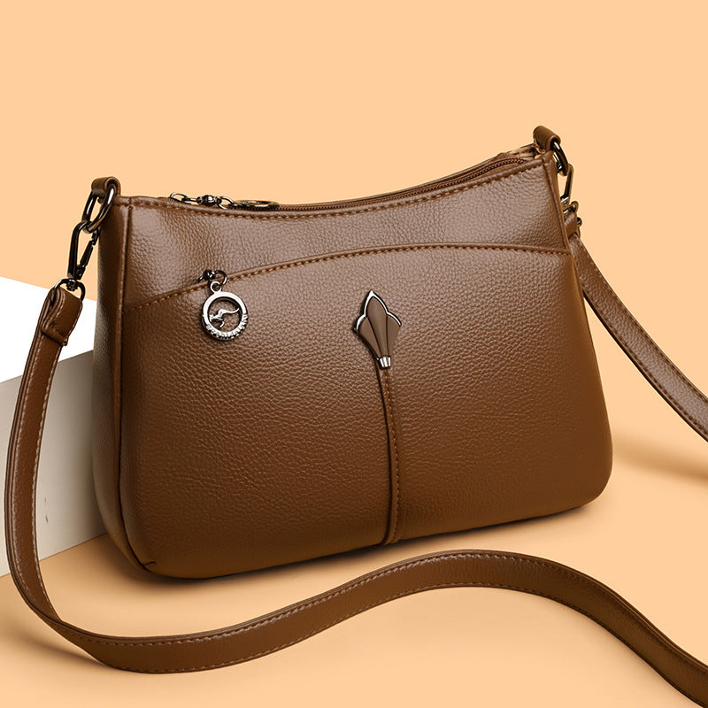 Women's Simple Advanced Texture Fashion Commuter Large Women's Shoulder Bag