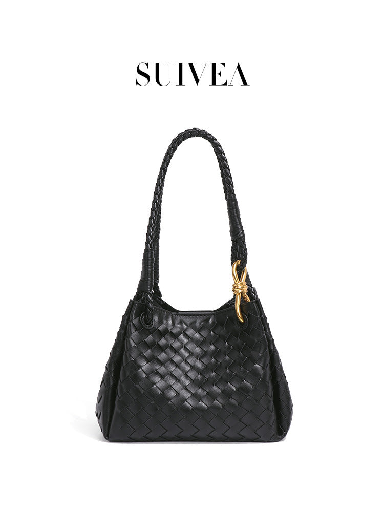 Women's Retro Hand-woven Parachute Vegetable Basket Composite Bags