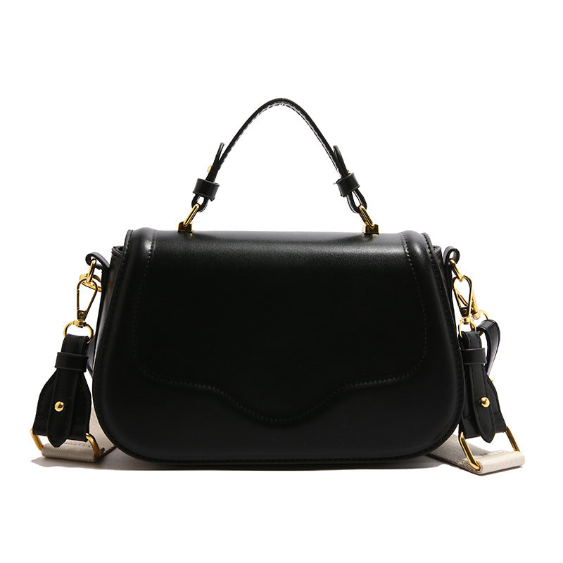 Women's Fashion Winter Simple Wide Strap Advanced Small Square Bag