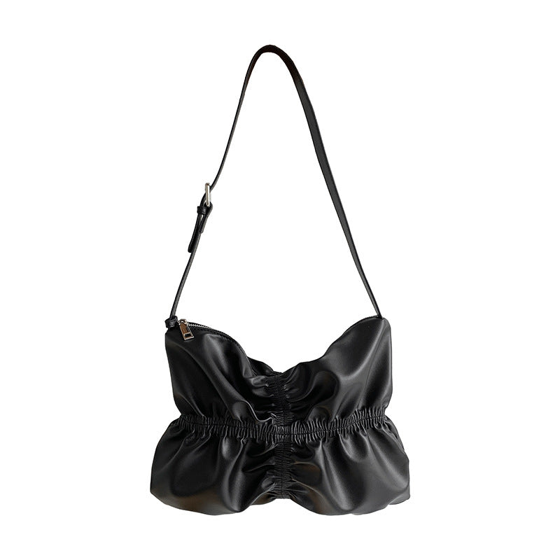 Women's Summer Niche Design Pleated Cloud Fashionable Large Women's Shoulder Bag