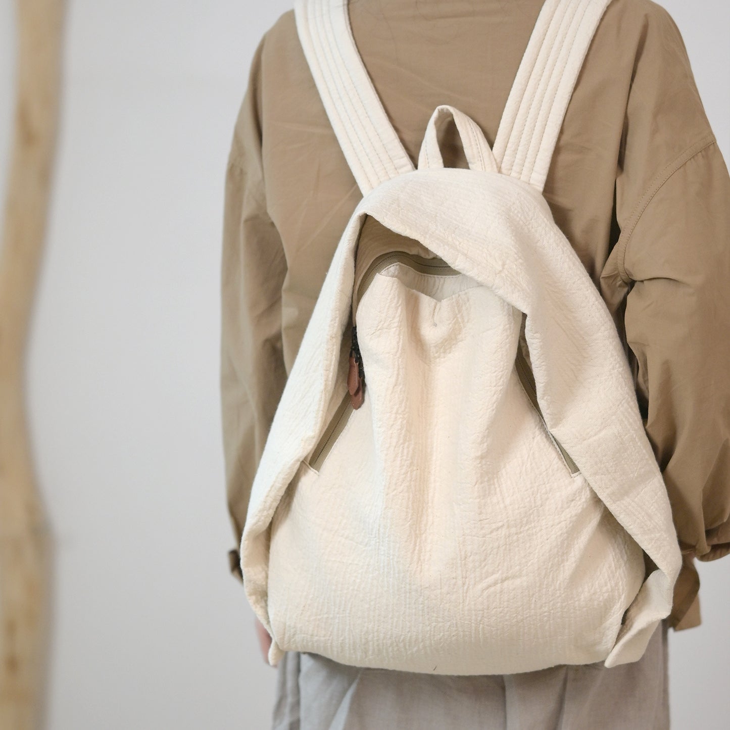 Women's & Men's Cloth Large Capacity Lightweight Simple Leisure Backpack
