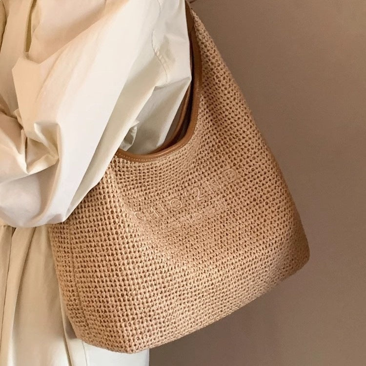 Women's South Wind Sunshine Summer Woven Underarm Women's Shoulder Bag