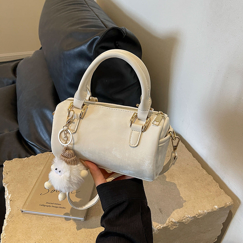 Women's Advanced Texture Minority Portable Boston Pillow Women's Handbag