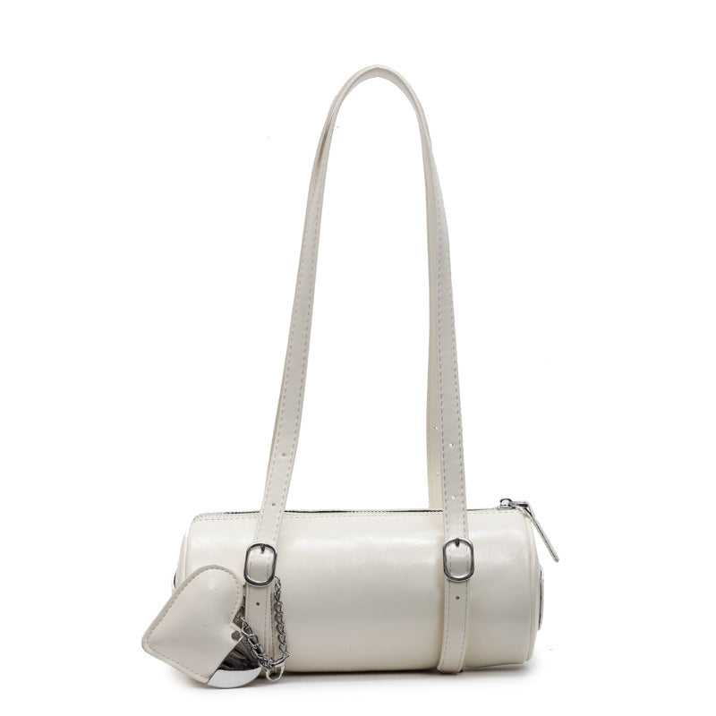 Fashion Cylinder Female Niche Trendy French Classic Women's Messenger Bag