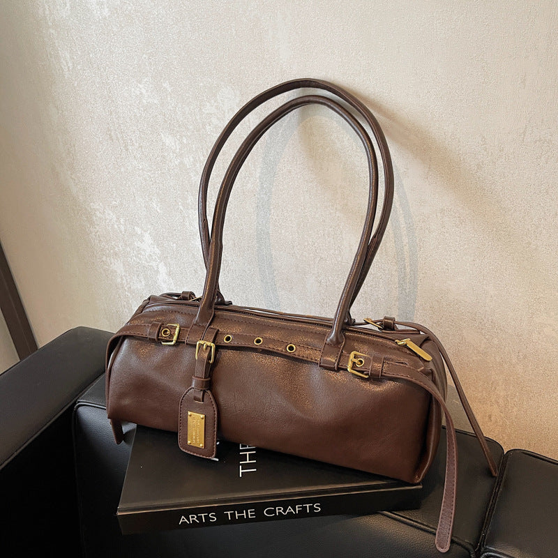 Underarm Female Niche Bowling Large Capacity Retro Bags