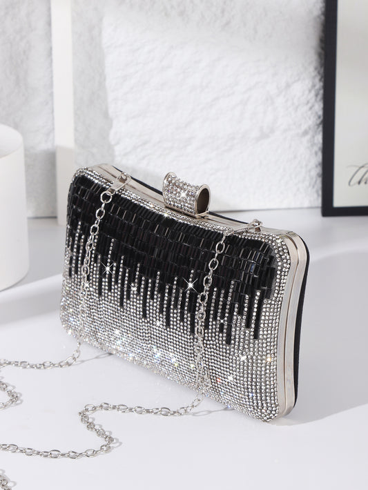 Black White Striped Vertical Fashion Big Pillow Bags