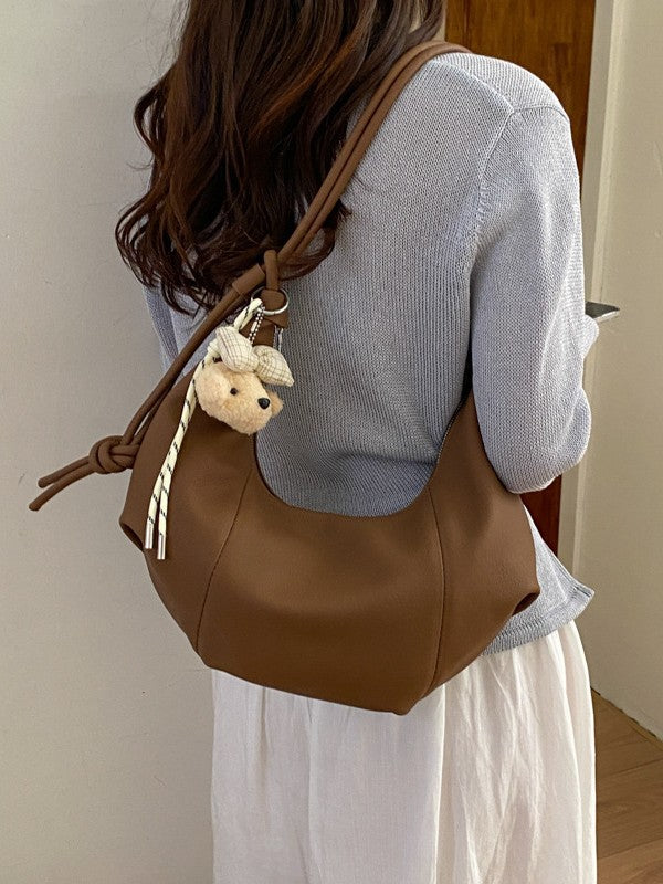 Women's Korean Style Underarm Commuter Soft Surface Bags