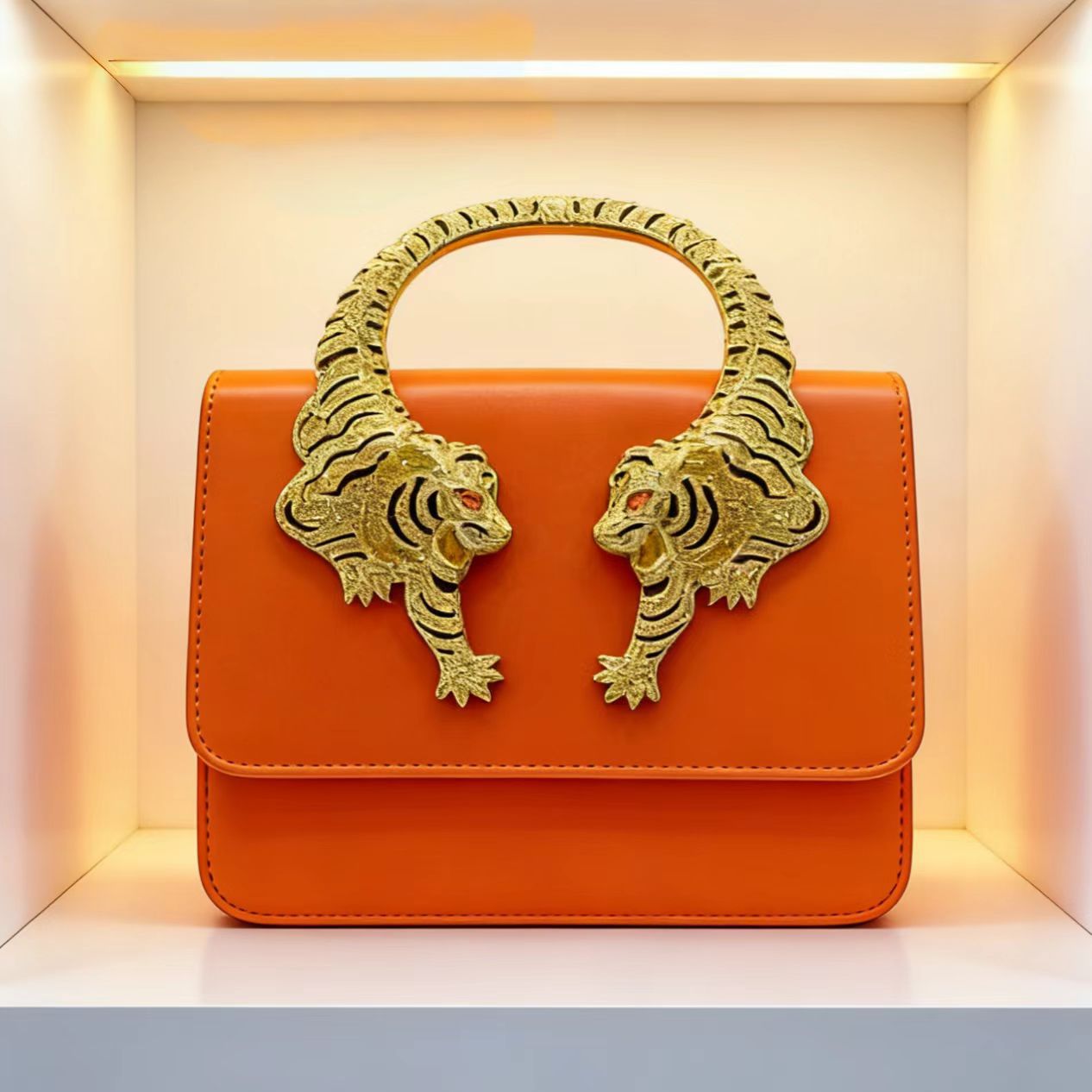 Fashion Creative Durable Tiger Crocodile Pattern Shoulder Bags