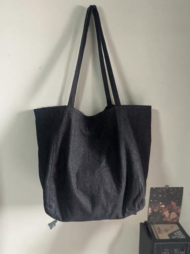 Women's Korean Simple Canvas Commute Fashion Shopping Shoulder Bags