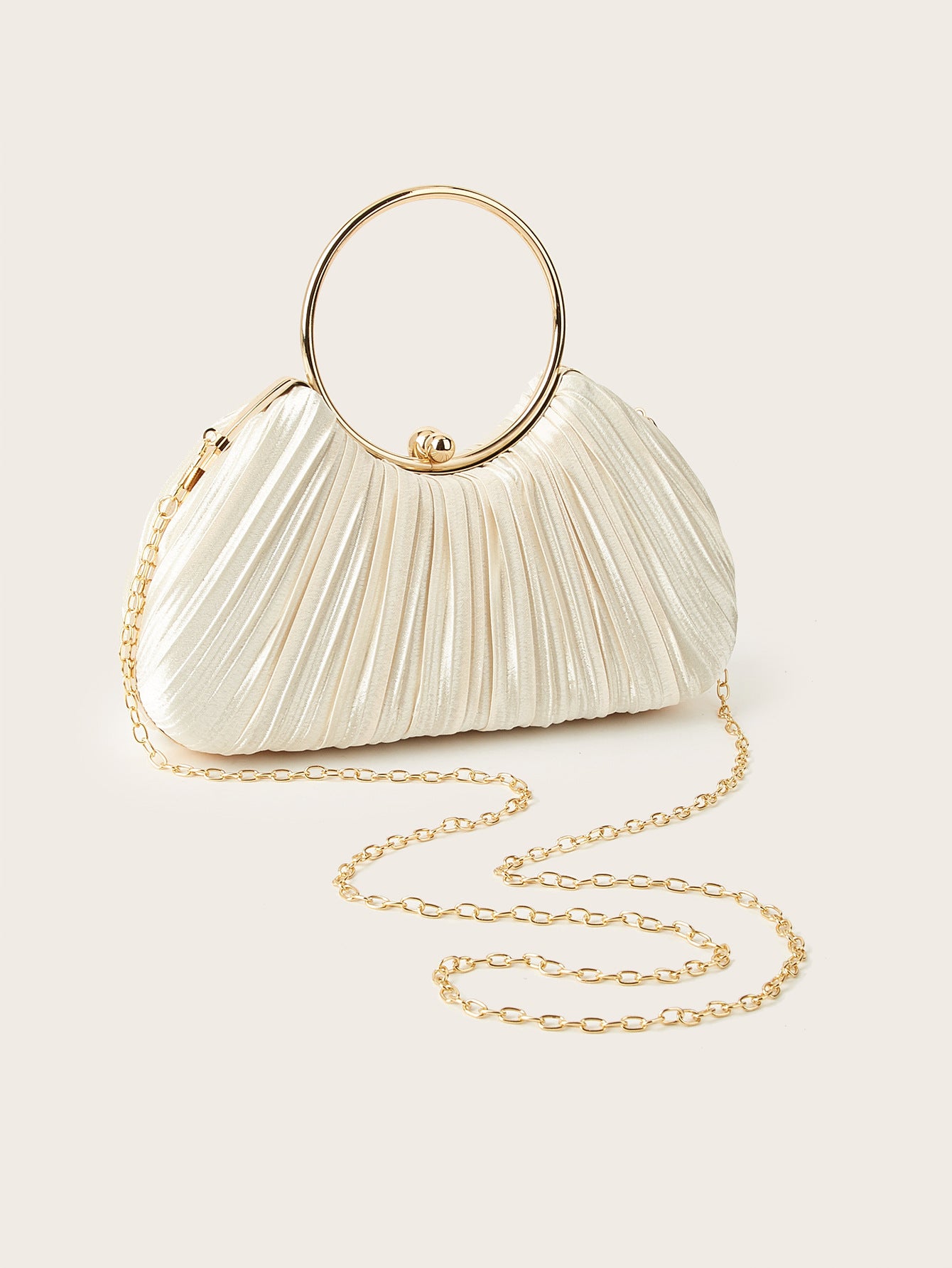 High Sense Wrinkled Party Clutch Dress Handbags