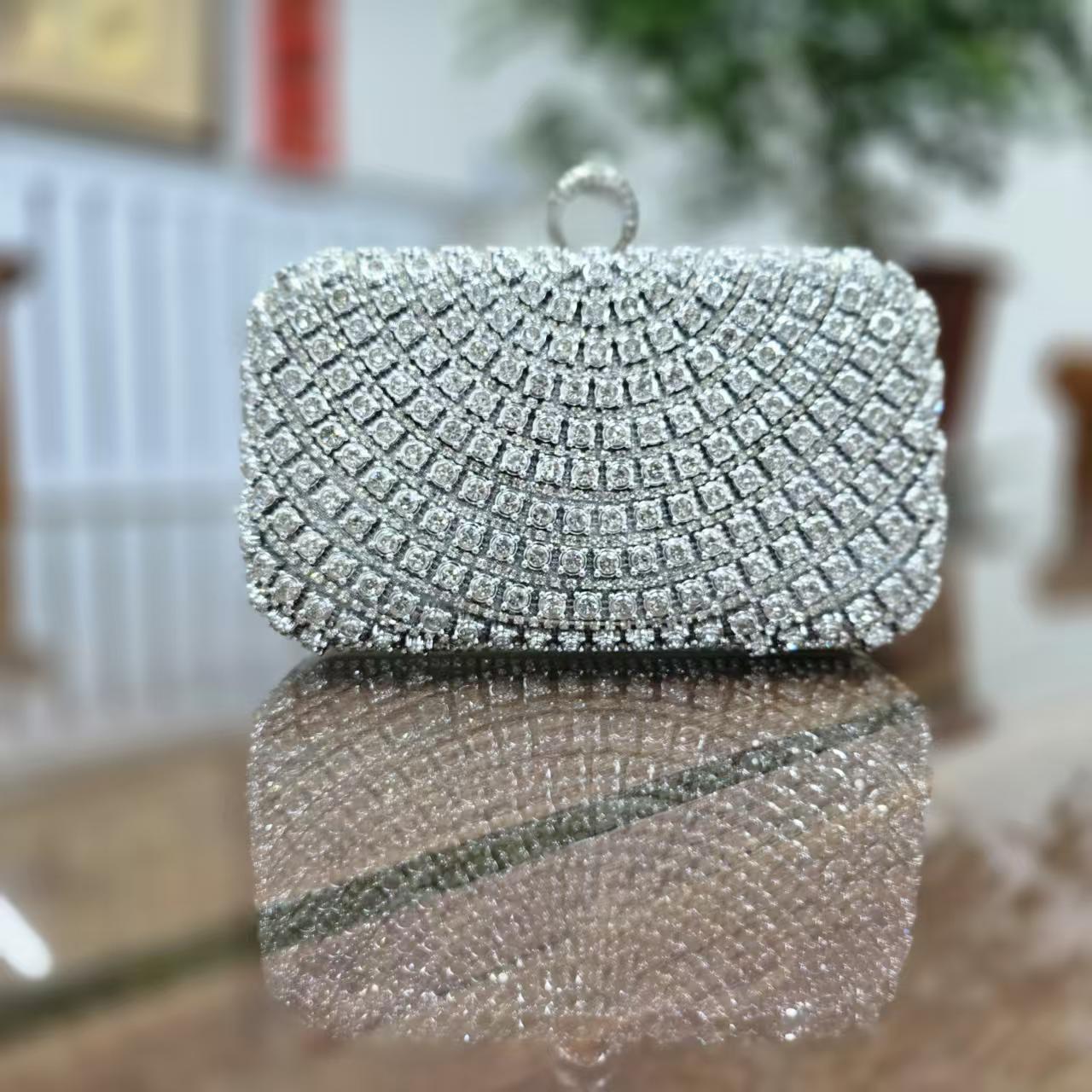Street Trend Diamond Fashionable Elegant Clutch Dinner Bag