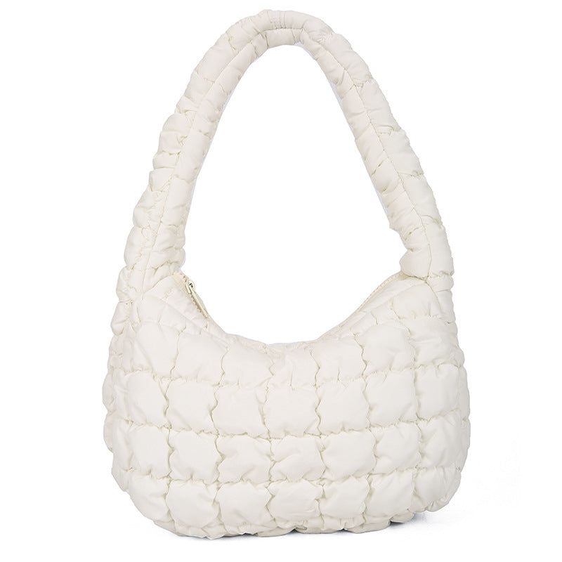 Women's Cloud Pleated Dumpling Puff Down Lightweight Portable Bags
