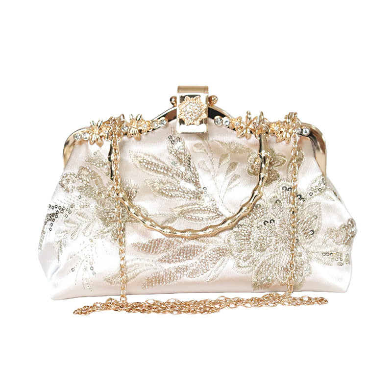 Women's Embroidered Clutch Retro Cheongsam Formal Dress Handbags