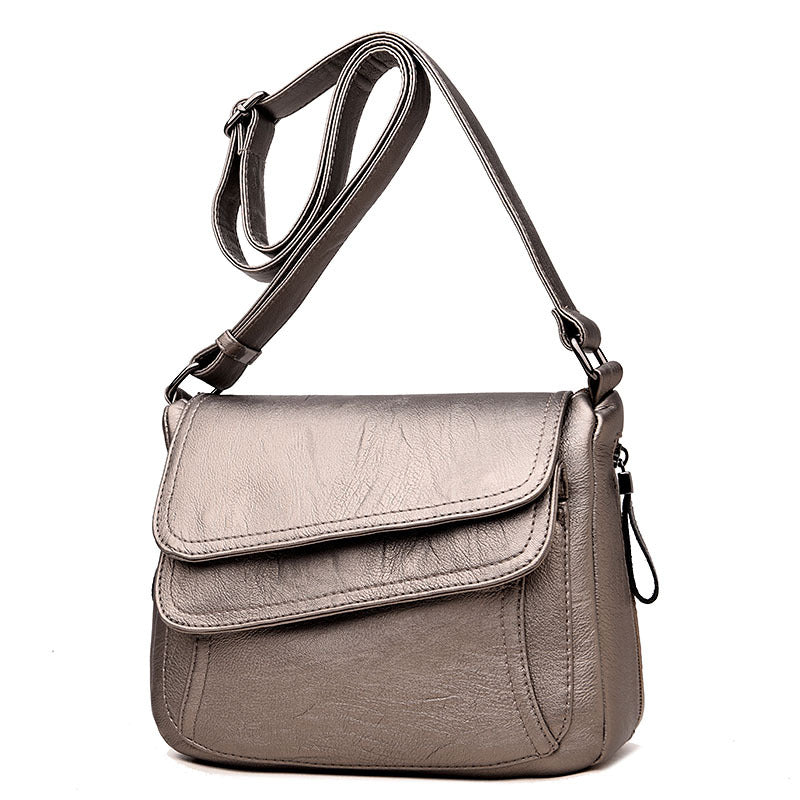 Beautiful Women's Korean Style Soft Leather Small Square Bags