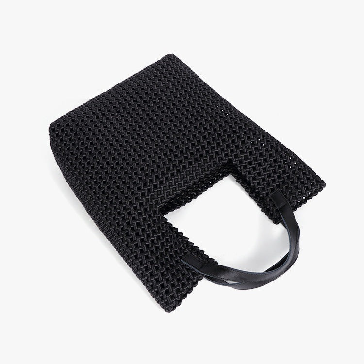 Hand-woven Niche Windmill Festival Hollow Woven Large Tote Bag