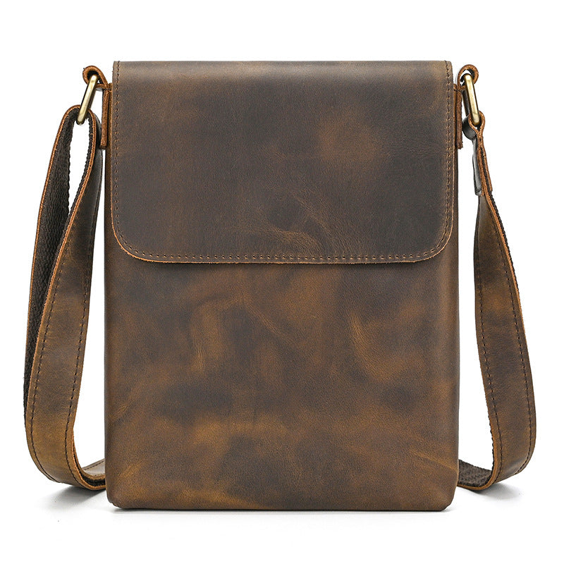 Men's Leather Fashion Crazy Horse First Layer Men's Shoulder Bag