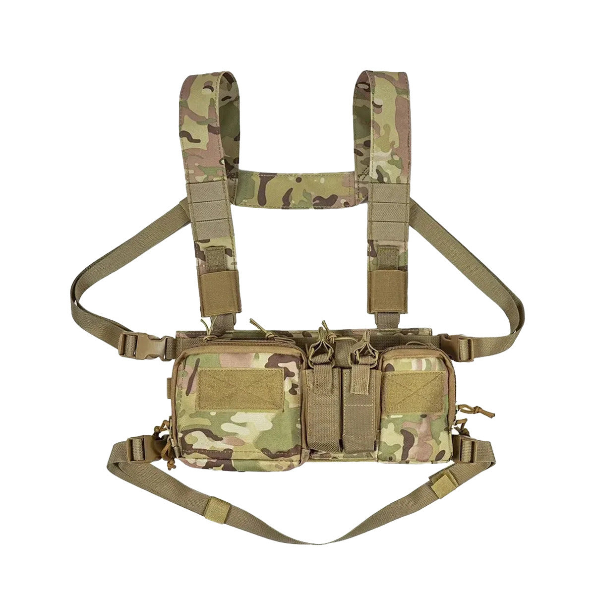 Fans Hanging Field Training Vest Multifunctional Strap Outdoor Camouflage, Military Fan Bag