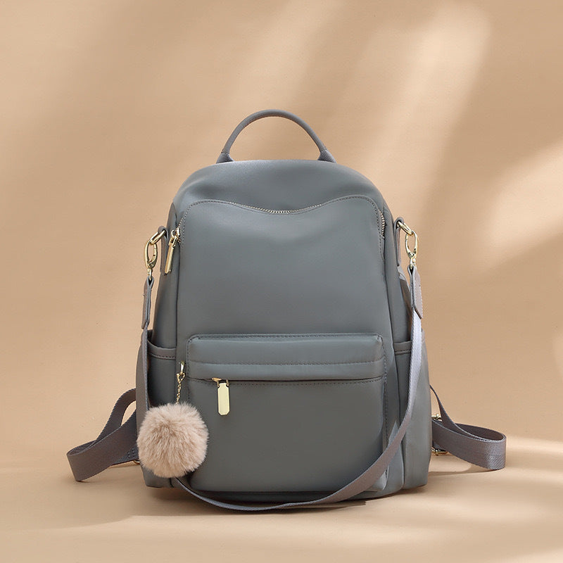 Women's Oxford Cloth Simple Lightweight Versatile College Large Universal Backpack