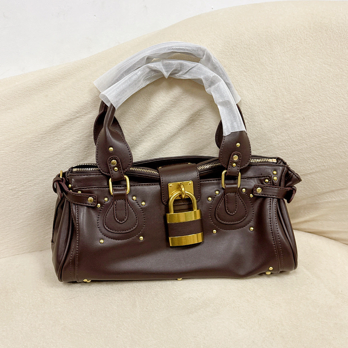 Women's Hot Retro Distressed Chloe Paddington Portable Women's Handbag
