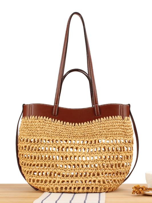 Women's Hand-woven Seaside Vacation Daily Leisure Commute Women's Shoulder Bag