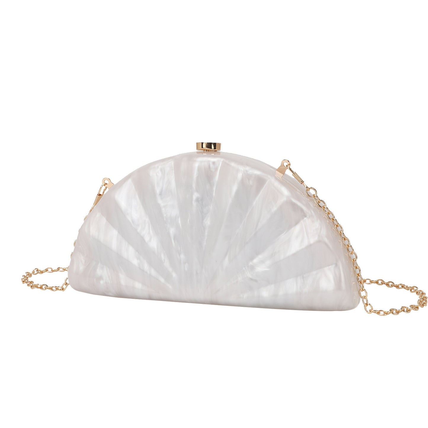 Women's Semicircle Fan-shaped Acrylic Fashion Wedding Dinner Bag
